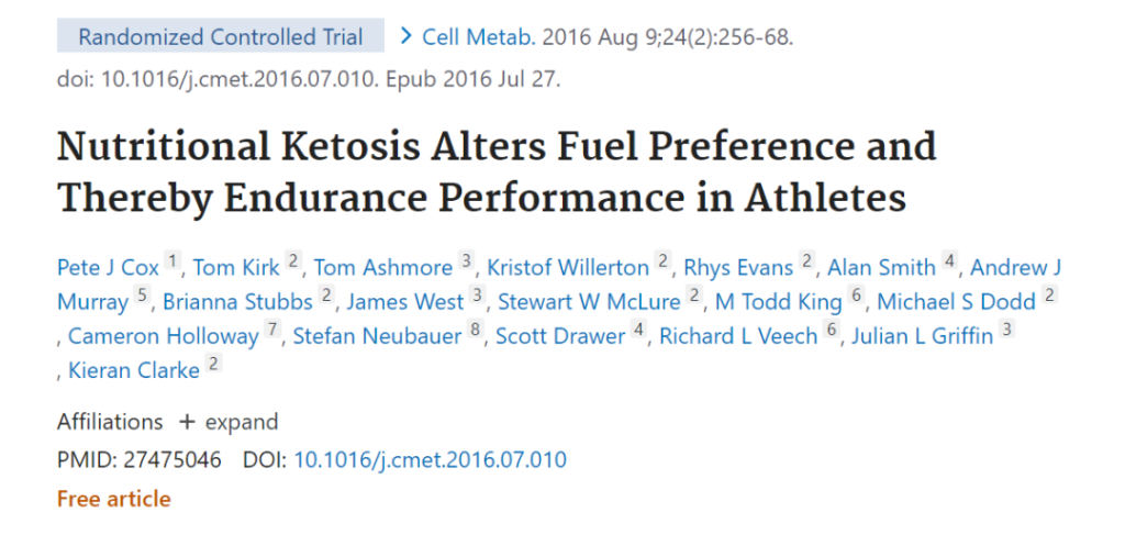 People on ketogenic diets have significantly lower post-workout lactate concentrations